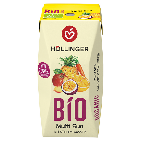 Nektar Wieloowocowo - Marchwiowy Bez Dodatku Cukrów (Multi Sunrise) BIO (7 szt x 200 ml)