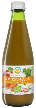 Sok Jabłkowo - Marchwiowy Nfc Bezglutenowy BIO (4 szt x 300 ml)