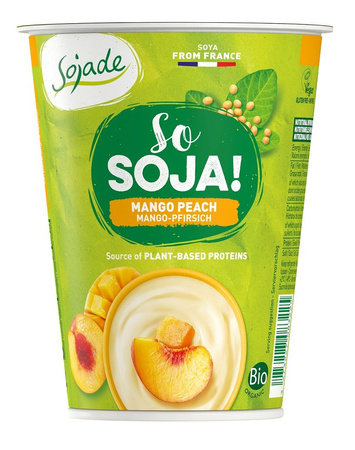 Deser Sojowy Mango - Brzoskwinia Bezglutenowy BIO 400 g