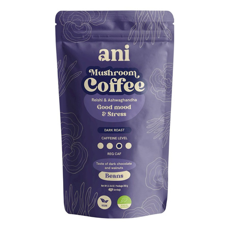 Kawa Ziarnista Arabica z Reishi i Ashwagandhą BIO 350 g