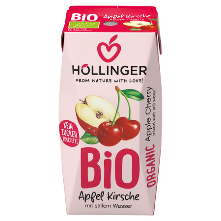 Nektar Jabłkowo - Wiśniowy Bez Dodatku Cukrów BIO (7 szt x 200 ml)