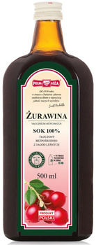 Sok z Żurawiny Nfc 500 ml Polska Róża