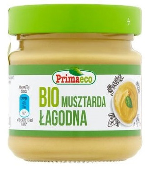 Musztarda Łagodna BIO 170 g