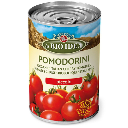 Pomidory Cherry w Sosie Pomidorowym BIO 400 g (Puszka)