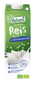 Napój Ryżowy z Algami Morskimi (Wapń) Bez Dodatku Cukrów Bezglutenowy BIO (3 szt x 1 l)