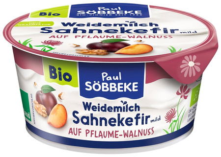 Kefir Kremowy Śliwka - Orzech Włoski BIO (3 szt x 150 g)