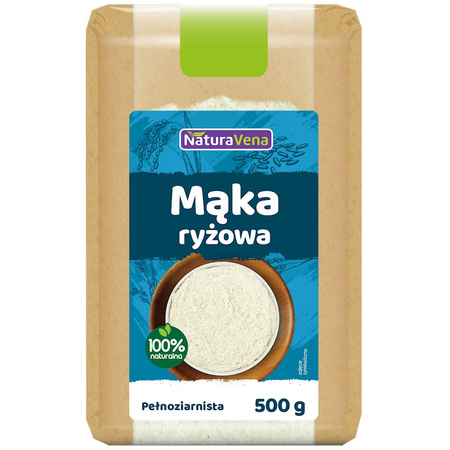 Mąka Ryżowa Pełnoziarnista Bezglutenowa (6 szt x 500 g)