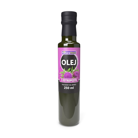 Olej z Ostropestu Plamistego Tłoczony Na Zimno (3 szt x 250 ml)