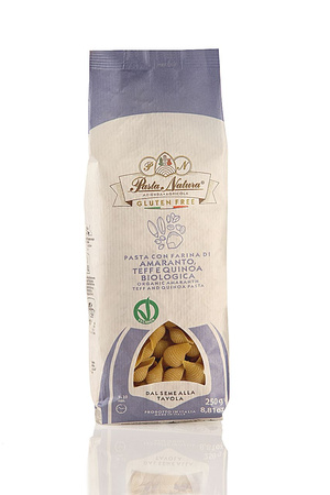 MAKARON (KUKURYDZIANO - RYŻOWY z AMARANTUSEM, TEFF i QUINOA) CONCHIGLIE BEZGLUTENOWY BIO 250 g