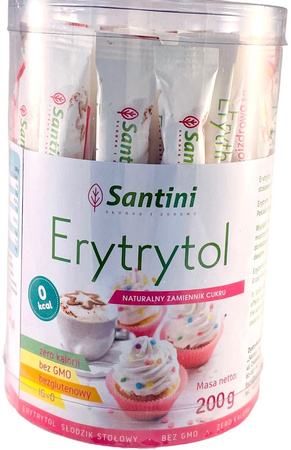 Erytrytol w Saszetkach Bezglutenowy (40 x 5 g) 200 g