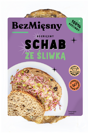 Schab Ze Śliwką Roślinny Plastry 100 g