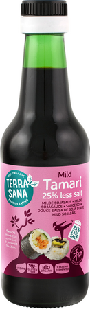 Sos Sojowy Tamari 25 % Mniej Soli Bezglutenowy BIO 250 ml