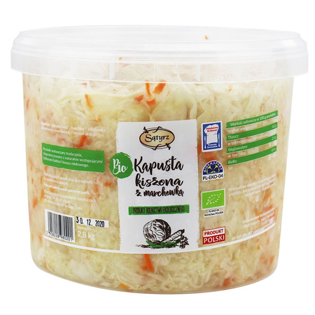 Kapusta Kiszona z Marchewką BIO 2,8 kg (Wiaderko)
