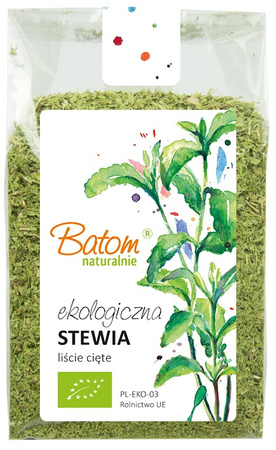 Stewia Liście Suszone Cięte BIO 80 g