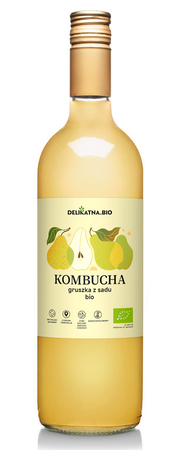 Kombucha gruszkowa BIO 750 ml