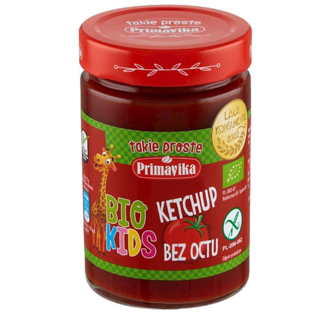 Ketchup Bez Octu Dla Dzieci Bezglutenowy Bio (2 szt x 315 g)