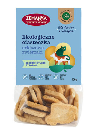 Ciastka Orkiszowe Zwierzaki Bio (2 szt x 100 g)