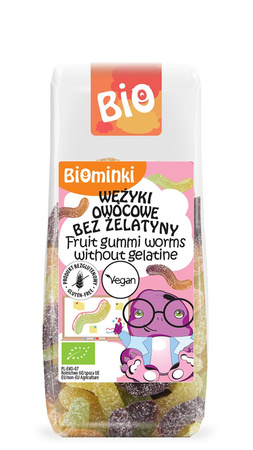 Wężyki owocowe Bez Żelatyny Bezglutenowe BIO 100 g