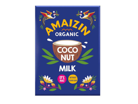 COCONUT MILK - NAPÓJ KOKOSOWY BEZ gUMY gUAR (17 % TŁUSZCZU) BIO 500 ml