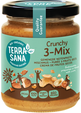 Krem Orzechowy Crunchy Mix (3 Orzechy) BIO 250 g