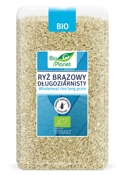 Ryż Brązowy Długoziarnisty Bezglutenowy BIO (2 szt x 1 kg)