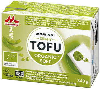 Tofu Jedwabiste Miękkie (Silken Soft Tofu) Bezglutenowe BIO 340 g