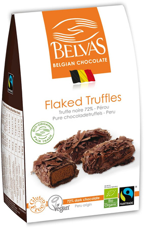 Czekoladki Belgijskie Trufle Z Gorzką Czekoladą Fair Trade Bezglutenowe Bio 100 g