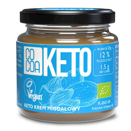 Krem Migdałowy z Olejem Mct Bez Dodatku Cukrów Keto BIO 200 g