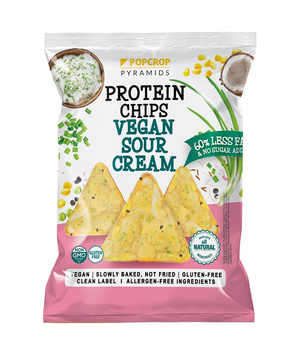 Chrupki Piramidki Proteinowe o Smaku Kwaśnej Śmietany Ze Szczypiorkiem Bezglutenowe (5 szt x 60 g)