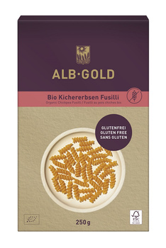 Makaron Proteinowy (Z Ciecierzycy) Świderki Bezglutenowy BIO - Alb (2 szt x 250 g)