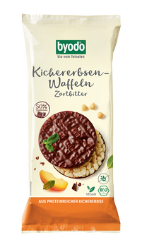 Wafle z Ciecierzycy Oblane Czekoladą Gorzką Bezglutenowe BIO (3 szt x 65 g)