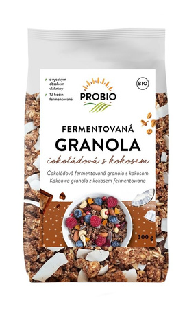 Granola Czekoladowa Z Kokosem Fermentowana Bio (2 szt x 300 g)