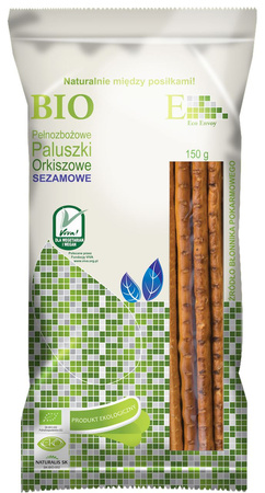 Paluszki Orkiszowe Pełnoziarniste Z Sezamem Bio (3 szt x 150 g)