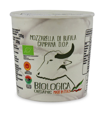 Mozzarella Di Bufala (Z Mleka Bawolego) Kulka (W Kubeczku) Bio 320 G (125 g) (2 szt x 320 g)