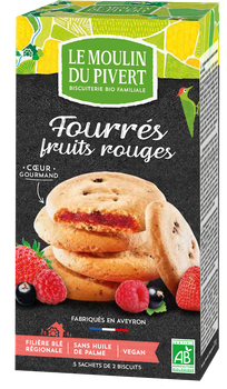 Ciastka z Nadzieniem z Czerwonych Owoców BIO (2 szt x 175 g)