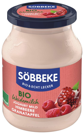 Jogurt Kremowy Malina - Granat BIO  (Słoik) (2 szt x 500 g)