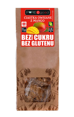 Ciastka owsiane z Mango Bez Dodatku Cukru Bezglutenowe 150 g