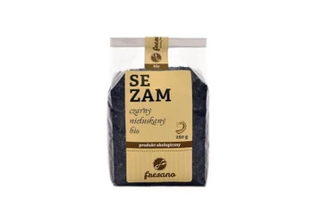 SEZAM CZARNY NIEŁUSKANY BIO (250 g)