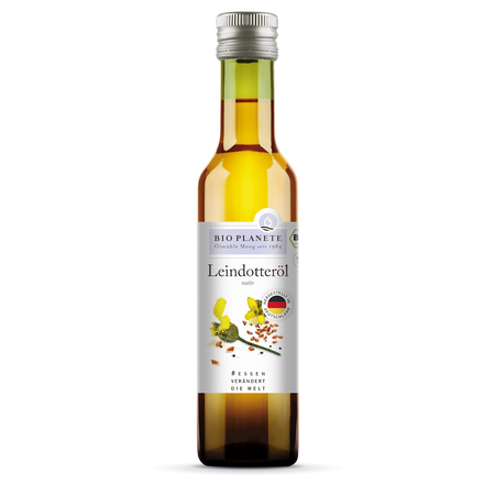 Olej z Lnianki (Rydzowy) Tłoczony Na Zimno BIO 250 ml