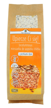 Mieszanka Do Wypieku Chleba z Pestkami Dyni Bez Dodatku Cukrów Bezglutenowa (2 szt x 500 g)