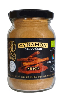 Cynamon Cejloński Mielony Bezglutenowy BIO (2 szt x 75 g)