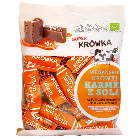 Krówki Słony Karmel Bezmleczne Bezglutenowe BIO (3 szt x 150 g)