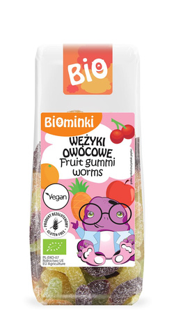 Wężyki owocowe Bez Żelatyny Bezglutenowe BIO 100 g