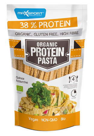 Makaron Proteinowy (Z Zielonej Soi i Quinoa) Fettuccine Bezglutenowy BIO 200 g