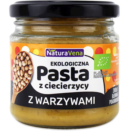 Pasta Z Ciecierzycy Z Warzywami  Bio (3 szt x 185 g)