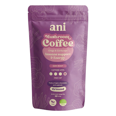 Kawa Mielona Arabica z Chaga i Cordyceps BIO 350 g