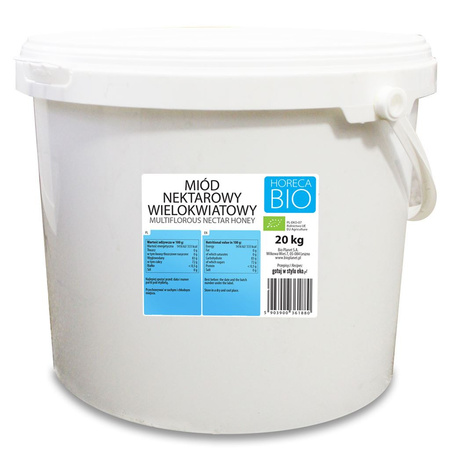 Miód Nektarowy Wielokwiatowy BIO 20 kg