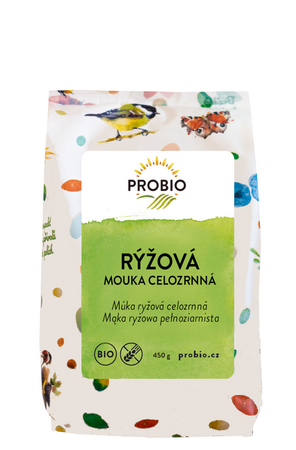 Mąka Ryżowa Pełnoziarnista Bezglutenowa BIO 450 g