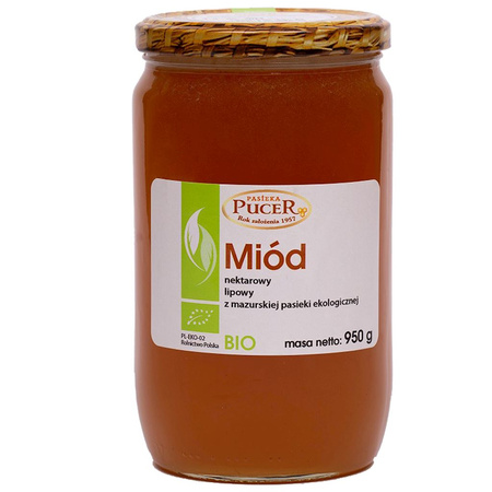 Miód Nektarowy Lipowy BIO 950 g