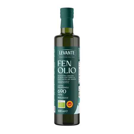 Oliwa z Oliwek Extra Virgin Wysokopolifenolowa Fenolio Pdo Terra Di Bari Castel Del Monte BIO 500 ml